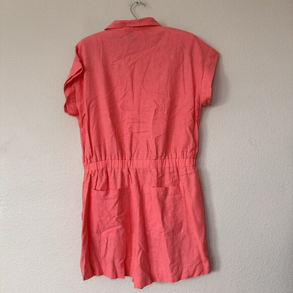 Universal Thread Short Sleeve Romper Womens Size 8 Coral Pink - Picture 8 of 9